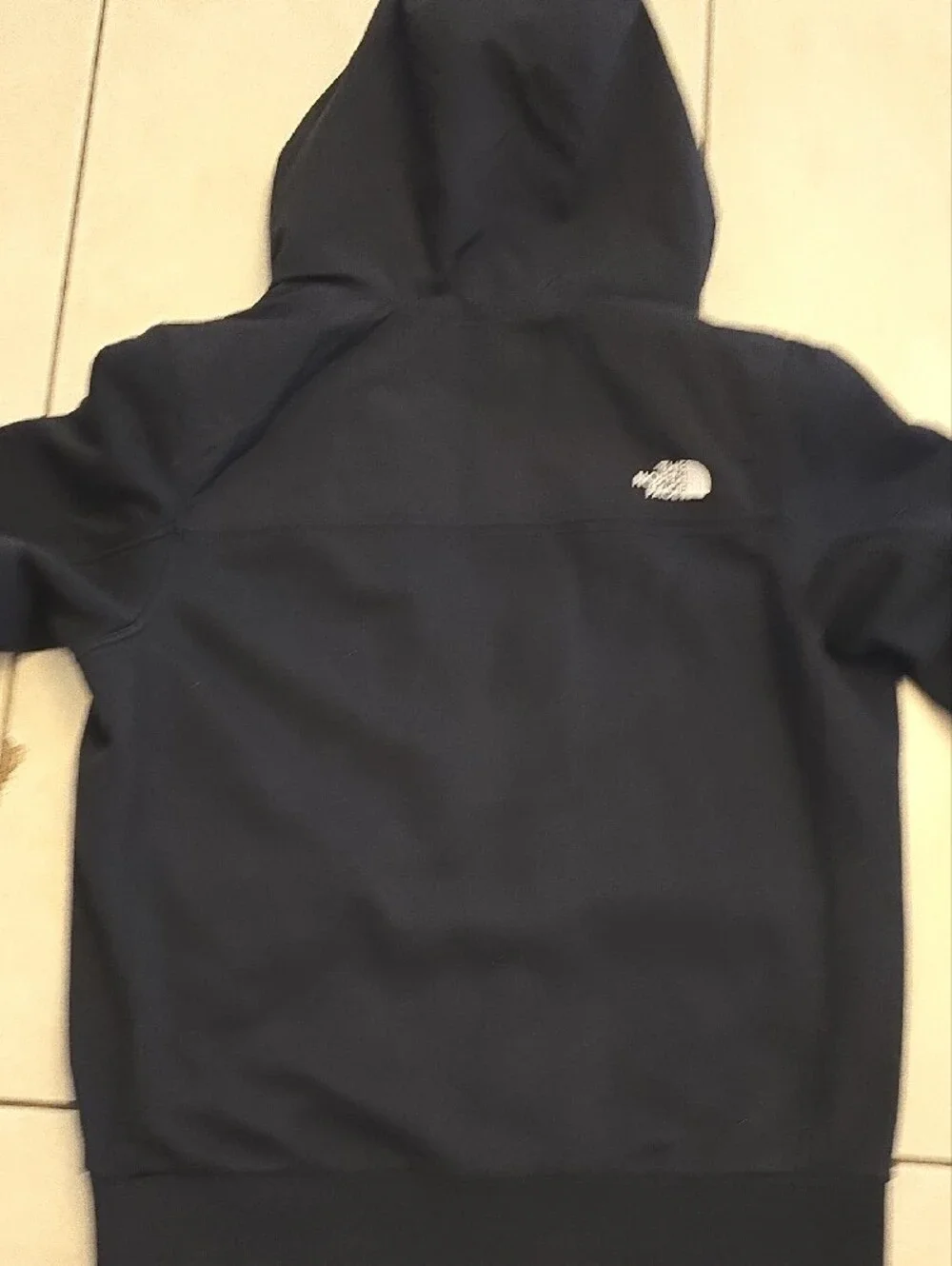 The North Face Men’s Black Hooded Snap-Front Performance Jacket, Used